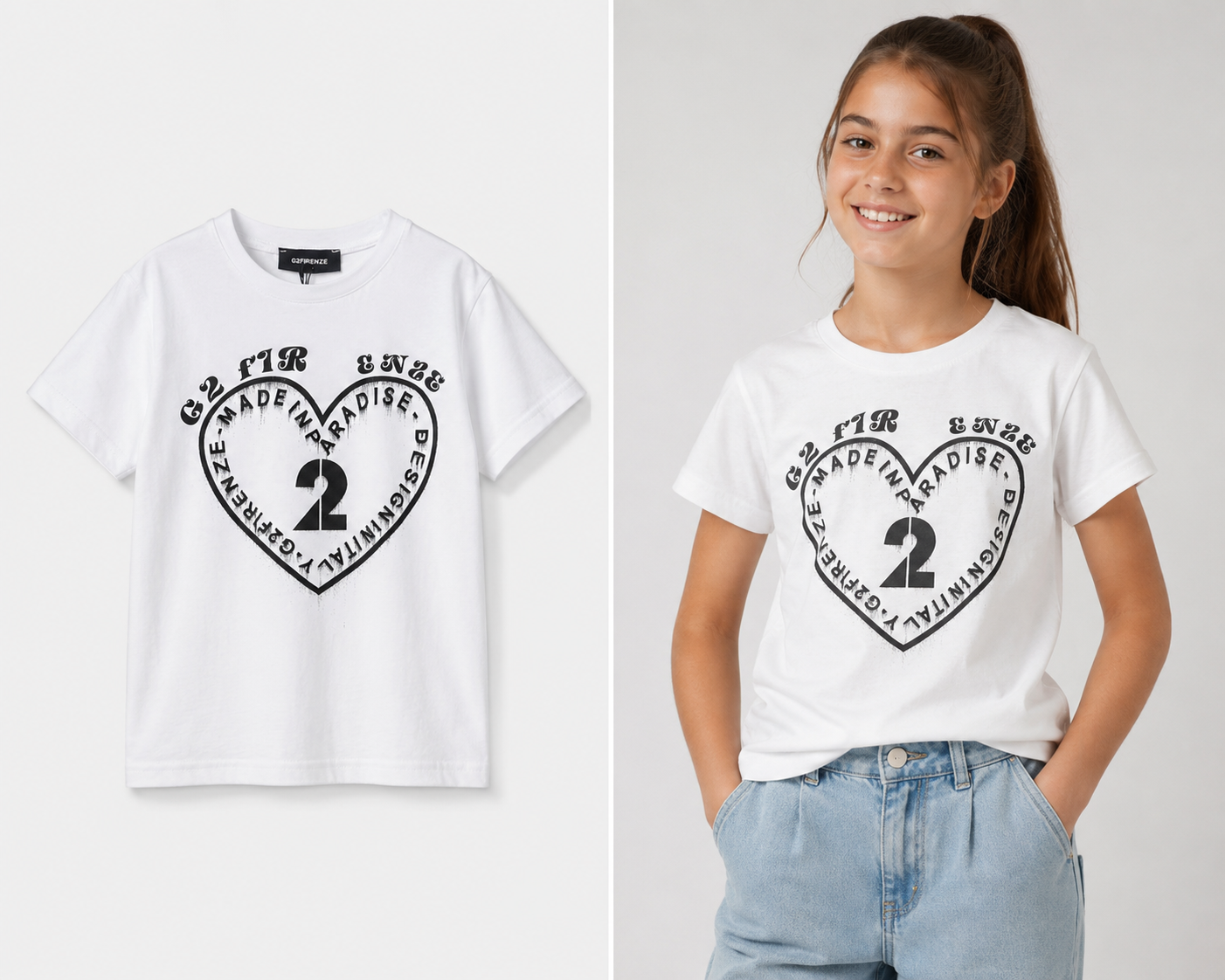 G2 Firenze T Shirt Bambina